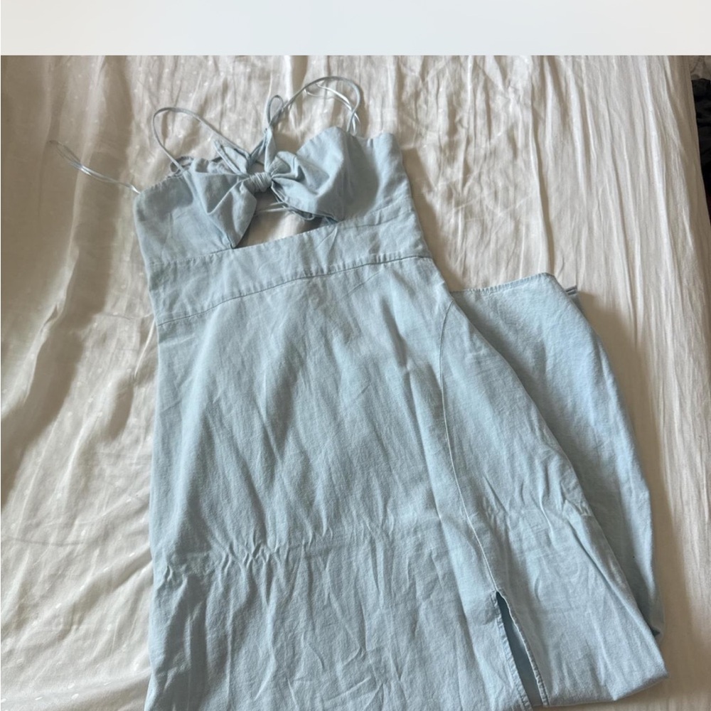 Light Blue Sleeveless Zara Dress